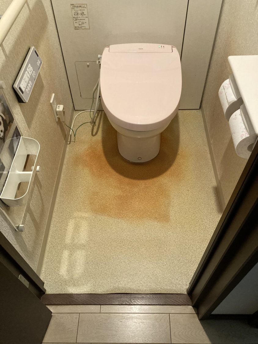 大阪市東成区 トイレCFシート貼り替え工事(˶ᐢᗜᐢ˶)